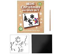 Playwrite Re:Play PACK OF 12 100% Plastic-Free Eco Friendly Mini Christmas Scratch Art | Christmas Themed Party Game Activity Toy Arts and Crafts for Kids