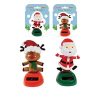 Playwrite Santa Clause Or Reindeer Solar Wobblers 1 Supplied At Random