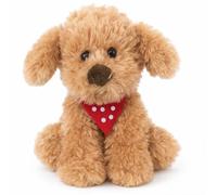 Plush 20cm, Scruffs The Cockapoo , Puppy Dog With Polka Dot neckerchief.NEWBORN