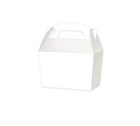 Playwrite Treat Boxes - Wedding Favour Cupcake Gift Party Box - Choose From 13 Colours (40, White)