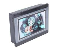 PLC HMI Touchscreen 7 Inch Integrated Programmable Logic Controller with K Thermocouple Input 12DI 8DO Relay Output Industrial Automation Control System DC24V