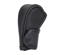 PLCGTNNP Car Gear Shift Knob Cover For Peugeot 308 2016-2022, Leather Non Slip Gear Shift Lever Shift Lever Stick Gear Lever Hood for Manual Automatic Transmission,A/Black