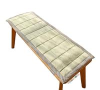 PLCIVSA Bench Cushions for Indoor/Outdoor Furniture 54/40/48/60/35in x 12/14/16/18/20in Rectangular Non-Slip Seat Cushion Pad for Bay Window Patio Porch(matcha green,35x100cm)