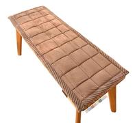 PLCIVSA Bench Cushions for Indoor/Outdoor Furniture 54/40/48/60/35in x 12/14/16/18/20in Rectangular Non-Slip Seat Cushion Pad for Bay Window Patio Porch(Coffee,35x100cm)