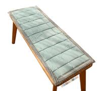 PLCIVSA Bench Cushions for Indoor/Outdoor Furniture 54/40/48/60/35in x 12/14/16/18/20in Rectangular Non-Slip Seat Cushion Pad for Bay Window Patio Porch(Blue-green,45x170cm)