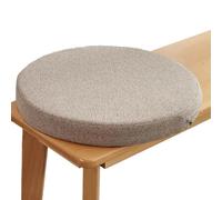 PLCIVSA Round Bar Stool Cushions 12/13/14/15/16/17/18/19/20/22/24in High Stool Seat Cushion Non Slip Round Chair Pads with Removable Washable Cushion Cover(khaki,30x30x8cm)