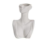 Plcnn Female Form Face Vase Body Art Ceramic Vase, Modern Sculpture Vase Head Flower Vase for Table Centerpieces Wedding Office Kitchen Home Decor