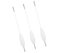 PLCPDM 3pcs Acrylic Buoyancy Bobbers For Long Casting 12/15/20/30/40g Bombard Shape Upward Bobber Fishing Float Long Cast Fishing Weights Lake