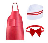 PLCPDM 3Pieces 1950s Adult Waiter Costume Hot Dogs Sodas Jerk Movie Night Waitress Cosplay Costume For Circus Party Halloween