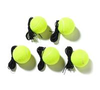 PLCPDM 5Pcs Tennis Training Balls with String Practice and Tennis Trainer Replacement Tool Portable Rebounds Rebounds with Elastic Rope