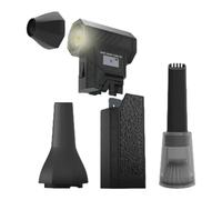 PLCPDM Adjustable Handheld Fan 138000RPM Portable Air Blower Rechargeable Blower With LED Light For Travel Camping Office Multifunctional Fan Duster