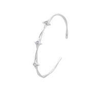PLCPDM Adjustable Open Cuff with Shining Star Accent Lightweight Wristband Alloy Fashion Accessory Gift Opening Hand Chain