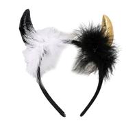 PLCPDM Animal Devil Headbands Black Cartoon Cool Horn Hair Hoop Overwhelming Hair Accessories Party Cosplay Photo Props