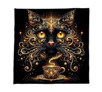 PLCPDM Artistic Velvets Tarot Reading Cloth Washable Mat with Designs for Rituals & Sacred Practices Washable Tarots Reading Cloths