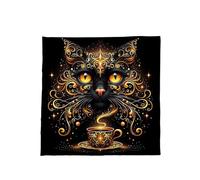 PLCPDM Artistic Velvets Tarot Reading Cloth Washable Mat with Designs for Rituals & Sacred Practices Washable Tarots Reading Cloths