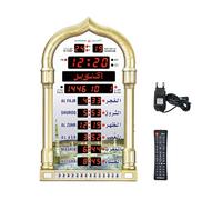 PLCPDM Azan Reminder Device Featuring Time Date Display World Clock Timer for 1150 Cities Calendar Prayer Music Snooze Function Intelligent World Prayer Device with Date