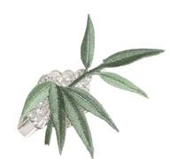 PLCPDM Bamboo Leaf Hair Clip Banquets Photography Camping Hairpin for Woman Girl Taking Photo Spring Travel Picnics Hair Clip