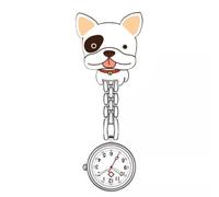 PLCPDM Cartoon Nurse Clip Watch Movement Nurse Hanging Watch Lovely Nurse Doctor Clip Suitable for Healthcare Workers Light Weight Nurse Timepiece