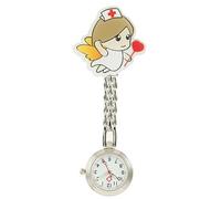 PLCPDM Cartoon Nurse Clip Watch Movement Nurse Hanging Watch Lovely Nurse Doctor Clip Suitable for Healthcare Workers Light Weight Nurse Timepiece