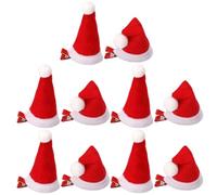 PLCPDM Christmas Hair Decoration Santa Hat Hair Clip Set Holiday Party Props Duckbill Side Clip estival Decorative arrettes
