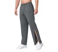 PLCPDM Comfortable Men's Sweatpants Pull on Trousers Flexible Waist Trousers Gym Running Pants for Casual Training Stylish Zip Up Gym Pants