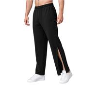 PLCPDM Comfortable Men's Sweatpants Pull on Trousers Flexible Waist Trousers Gym Running Pants for Casual Training Stylish Zip Up Gym Pants