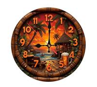 PLCPDM Contemporary Wall Mount Clock Noiseless Movement Vibrantly Pattern Analog for Bedroom Office Home Styling Decors Contemporary Wall Design