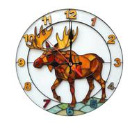 PLCPDM Contemporary Wall Mount Clock Noiseless Movement Vibrantly Pattern Analog for Bedroom Office Home Styling Decors Contemporary Wall Design