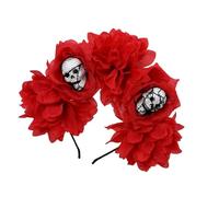 PLCPDM Day Of The Deads Headpiece Flower Crown Headband Mexicans Festival Florals Headpiece Halloween Cincos Des Mayoes Costume