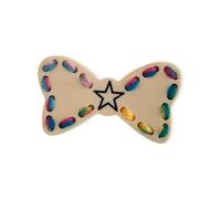 PLCPDM Delicate Colorful Bow Barrettes Clip Hairpin Sweet Girls Side Clip Lady Braided Bow