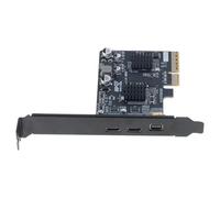 PLCPDM Double Type C Port PCIe Card with 4K Video and USB 3.2 10Gbps Type C Port Expansion Card
