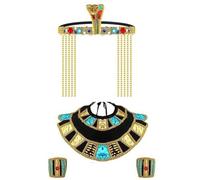 PLCPDM Egyptian Costume Set For Women Man Halloween Ancient Egypt Dress Up Costume For School Egyptian Day Cosplay Party Ancient
