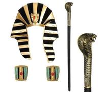 PLCPDM Egyptian Costume Set For Women Man Halloween Ancient Egypt Dress Up Costume For School Egyptian Day Cosplay Party Ancient