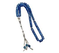 PLCPDM Elegant Prayer Bead 33 Cylinder Glass Beads for Religious Practice Comfortable Wrist Jewelry Gift Multi Color Rosary