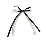PLCPDM Fairy Flat Clip Hairpin 2000s Style Balletcore Headdress Bunches Headdress Elegant Bowknot Cute Headdress