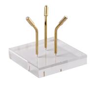 PLCPDM Gemstones Display Rack Wood Stand for Minerals and Rock Collections Elegant Fossils and Geode Holder Mineral Display Stand