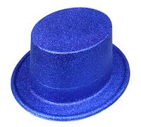 PLCPDM Glitter Pork Pie Hat Top Magician Performed Bowler Lincoln Magician Pork Pie Hats for Men Costume