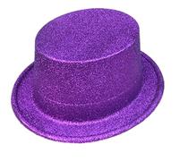 PLCPDM Glitter Pork Pie Hat Top Magician Performed Bowler Lincoln Magician Pork Pie Hats for Men Costume