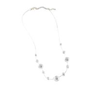 PLCPDM Glowing Floating Waterdrops Crystals Necklace Portable Sturdy Zines Alloy Jewelry Statement Pieces For Girls And Women Dew Bridal Jewelry