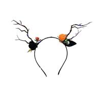 PLCPDM Gothics Antlers Flashing Hairband for Kids Adult Party Costume Day of the Death Glowing Headband Halloween Accessories