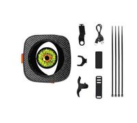 PLCPDM High Brightness Devil Eyes Bicycles Rear Lights Programmable Bikes Tail Lamp Dynamic LED Light Enduring Dynamic LED Light