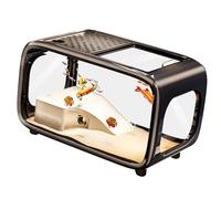 PLCPDM Intelligent Car Feed Fish Cistern Clear Lid All in Single Ecosystem for Bettas Tortoises and Live Bushes Low Maintenance Arrange Identity Sustaining Ecosystem Fish Cistern