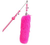 PLCPDM Interactive For Wand Teaser Toy With Colorful Plush Strip Toy Total 24in Long Ideas For Kittens