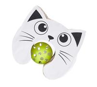 PLCPDM Interactively Cats Scratcher Play Toy Cardboards Cats Scratcher with Noise Making Bells for Indoor Felines Entertainment Portable Toy