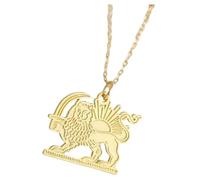 PLCPDM Lions Shape Pendant Necklace Blending Artistic Styles with Jewelry Cultural Symbol Necklace