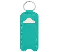 PLCPDM Lipstick Lip Gloss Bag Keychain Holder PU Leather Chapstick Pouch Keyring Portable Lip Balm Packaging Cover Key Chain