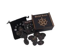 PLCPDM Norses Mythology Divination Toolkits With 24 Symbolic Runes And Illustrated Interpretation Handbook Mystical Symbols For Spiritual Practice