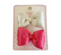 PLCPDM Padded Bowknot Hairclip for Girl Crystal Drilled Hair Bows Side Clip Barrettes Spring Hair Pin Women Elegant Hair Decors