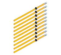 PLCPDM Permanent Blacklead Pencil with Quiet Screw Nut Mechanism Teacher Accepted Ease Tool for Homework Lectures and Work Conc Metal Nut Blacklead Pencil