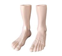 PLCPDM Practical Printed Foot Mannequin for Visual Merchandising Art Reference Natural Bone Texture Sturdy Bottom Designs PVC Artificial Foot for Art Reference